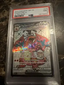2023 Pokemon SV Black Star Promo Premium Collection Charizard ex #56 PSA 9 - Image 1