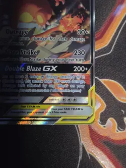 Pokemon Reshiram & Charizard GX TAG TEAM Full Art Promo Holo SM201 270HP - Image 2