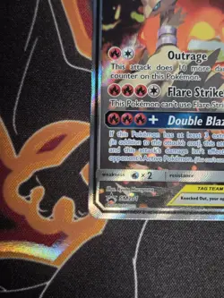 Pokemon Reshiram & Charizard GX TAG TEAM Full Art Promo Holo SM201 270HP - Image 3