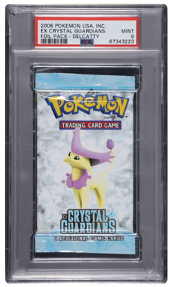 2006 Pokemon USA, INC EX Crystal Guardians Delcatty Foil Pack PSA 9 MINT - Image 1