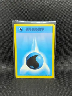 Pokemon TCG Base Set (Shadowless) #102/102 Water Energy LP - Image 1