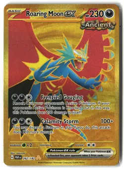 Roaring Moon ex ⭐ 262/182 Holo Hyper Rare Paradox Rift 2023 Pokemon NM - Image 1