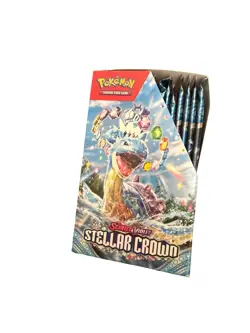 Pokemon Scarlet & Violet Stellar Crown Half Booster Box 18 Packs - Image 3