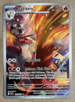 Blaziken Holo Destined Rivals Illustration Rare 192/182 Pokemon TCG - Image 1