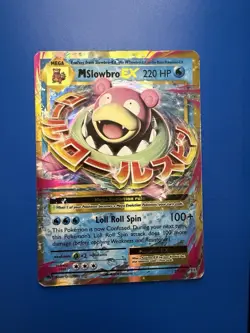 Pokemon M Slowbro EX Ultra Rare Holo Card 27/108 Evolutions 220 HP English - Image 1