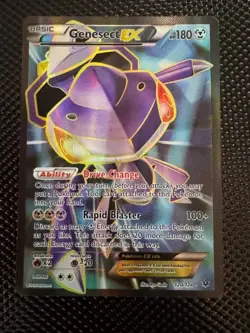 Pokemon TCG Genesect EX Full Art Holo Card 120/124 Fates Collide LP - Image 2