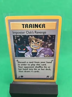 Imposter Oak's Revenge - 76/82 - Pokemon Team Rocket 1st Edition Card WOTC NM/LP - Image 1