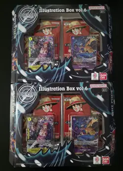 Lot Of Two Boxes! One Piece Card Game Illustration Box vol.6 Volume Sealed - Image 1