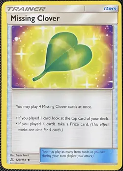 Missing Clover 129/156 Sm-Ultra Prism Regular - Pokemon Card - Image 1