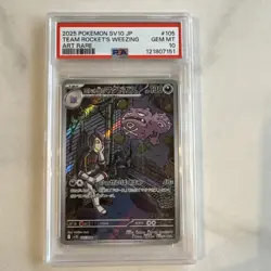 TEAM ROCKETS WEEZING 105/098 Sv10 (Japanese) ***PSA 10*** Pokemon TCG card - Image 1