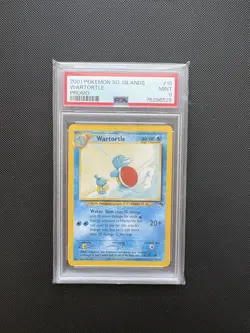 Wartortle 15/18 PSA 9 Vintage Southern Islands Promo 2001 Pokemon TCG Card Mint - Image 1
