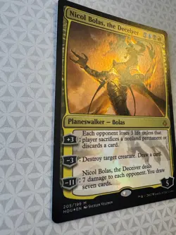 MTG Foil Nicol Bolas, the Deceiver Hour of Devastation Magic LP - Image 2