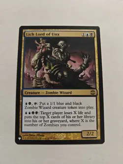 Alara Reborn Lich Lord of Unx MTG Magic the Gathering NM - Image 1