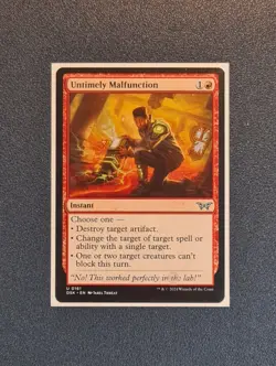 MTG Untimely Malfunction - Duskmourn: House of Horror - DSK - NM+ Condition - Image 1
