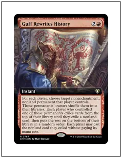 1x Guff Rewrites History, Extended Art, Magic the Gathering MTG NM - Image 1