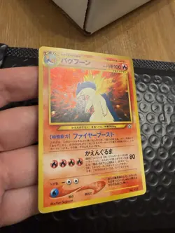[NM-]Typhlosion No.157 Holo Japanese Neo Genesis Premium File Japanese Pokemon - Image 2