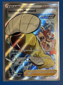 Rapid Strike Style Mustard TG27/TG30 Brilliant Stars Ultra Rare Full Art Pokemon - Image 1
