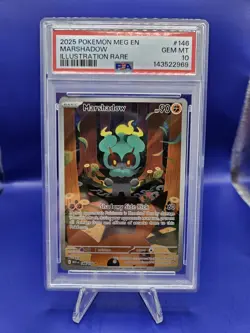 Pokemon Mega Evolution Marshadow Illustration Rare 146 PSA 10 - Image 1