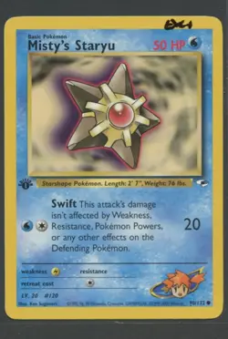 Misty's Staryu 1. Edition | Gym Heroes 90/132 | Pokemon Karte EN EXC+ 2000 WOTC - Image 1