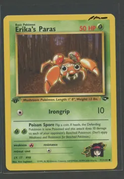Erika´s Paras 1. Edition | Gym Challenge 71/132 | Pokemon Karte EN NM- 2000 WOTC - Image 1