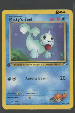 Misty's Seel 1. Edition | Gym Heroes 88/132 | Pokemon Karte EN EXC+ 2000 WOTC - Image 1