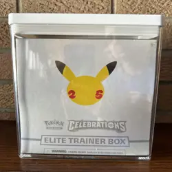 Pokemon Celebrations ETB–Minor Shrink Wrap Tear (See Photos) Comes with Case!! 820650809439 - Image 1