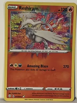 Reshiram 017/072 Amazing Rare Shining Fates NM Pokemon Fast Ship - Image 1