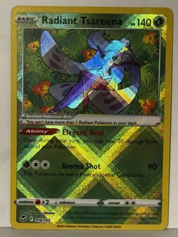 Radiant Tsareena 016/195 SWSH12: Silver Tempest NM Pokemon Fast Shipping - Image 1