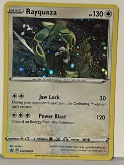 Rayquaza Cosmos Holo SWSH029 NM Pokemon Fast Shipping - Image 1