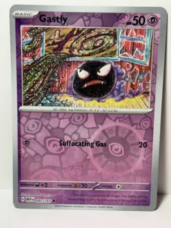 Gastly Reverse Holo 092/165 SV: Scarlet & Violet 151 NM Pokemon Fast Ship - Image 1