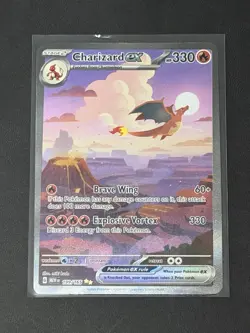 Pokemon Charizard EX 199/165 Scarlet & Violet 151 Special Illustration Rare Holo - Image 1