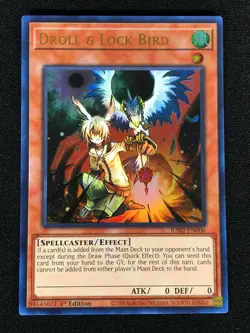 Yugioh Droll & Lock Bird RA02-EN006 1st Ultra (NM) - Image 1