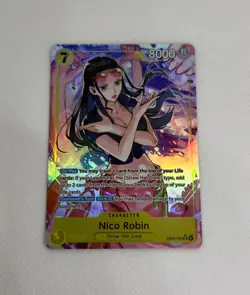 One Piece Nico Robin SR Alt Art AA EB03-055 Heroines edition English NM - Image 1
