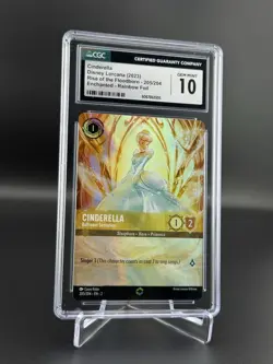 Cinderella - Ballroom Sensation Enchanted 205/204 2023 Disney Lorcana Gem CGC 10 - Image 1