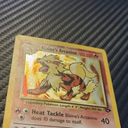 Pokemon TCG Blaine's Arcanine Gym Challenge Holo Card 1/132 Unlimited - Image 5