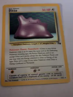 DITTO - 3/62 - Fossil - Holo - Pokemon Card - Image 3