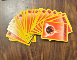 1999 Pokemon TCG Fire Energy Gym Challenge Cards Base Set (Lot of 40) 128/132 - Image 1