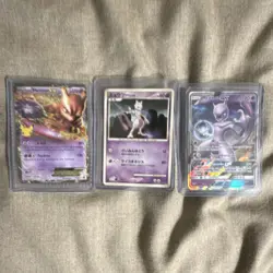Pokemon TCG Mewtwo EX, Mewtwo GX, Mewtwo Holo Foil Lot - 3 Cards - Image 1