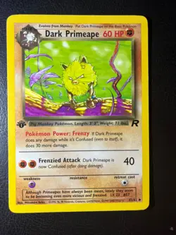 DARK PRIMEAPE - 43/82 - Team Rocket - Pokemon Card - LP 1st edition - Image 1