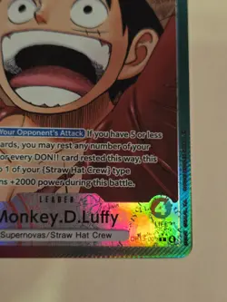 One Piece Card Game Monkey D Luffy Carrying on His Will Alt Art OP13-001 - Image 5