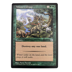 MTG Winters Grasp Portal POR Uncommon Green Sorcery Destroy Land Magic Gathering - Image 1