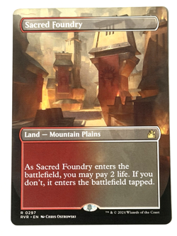 Sacred Foundry (Borderless) - Ravnica Remastered (RVR) - Image 1