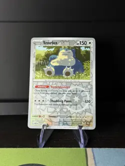 Pokemon Card Snorlax Scarlet & Violet 151 Reverse Holo 143/165 Near Mint - Image 1