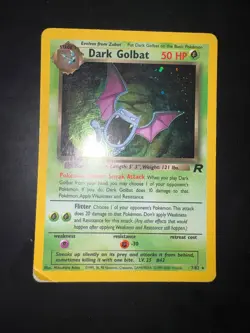 Pokemon Dark Golbat 7/82 Team Rocket Holo Eng - POOR - Image 1