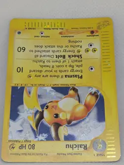Raichu 025/165 Expedition Base Set Holo Rare Pokemon TCG Nintendo Pikachu LP+ - Image 4