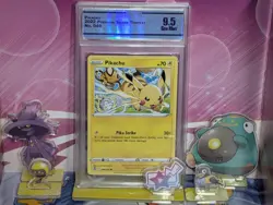 Pikachu Silver Tempest 049/195 CC&G 9.5 GEM MINT Pokemon Tcg Nm - Image 1