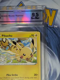 Pikachu Silver Tempest 049/195 CC&G 9.5 GEM MINT Pokemon Tcg Nm - Image 4