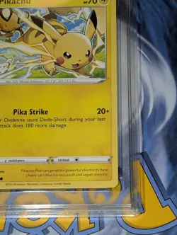 Pikachu Silver Tempest 049/195 CC&G 9.5 GEM MINT Pokemon Tcg Nm - Image 5