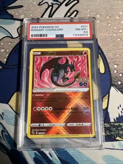 Radiant Charizard 011/078 Pokemon GO Holo PSA 8.5 - Image 1