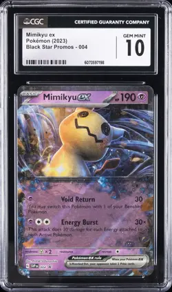 2023 POKEMON BLACK STAR PROMOS #4 MIMIKYU EX CGC 10 GEM MINT - Image 1